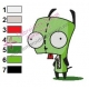 Gir Invader Zim Embroidery Design 07